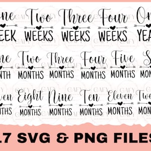 Bébé jalons Svg, Svg jalons mensuels, nouveau-né Svg, bébé jalons Svg, Cricut nouvelle maman, grossesse svg