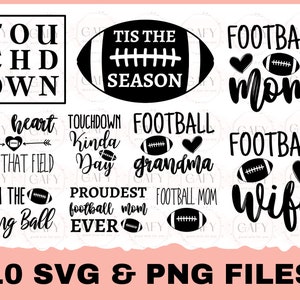 Football Mom svg bundle hand lettered, football svg, football mama svg football shirt svg, football team svg, sports svg, game day svg