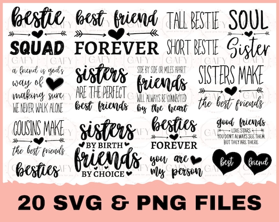 Friendship Quotes SVG Bundle Graphic by Design's Dark · Creative Fabrica