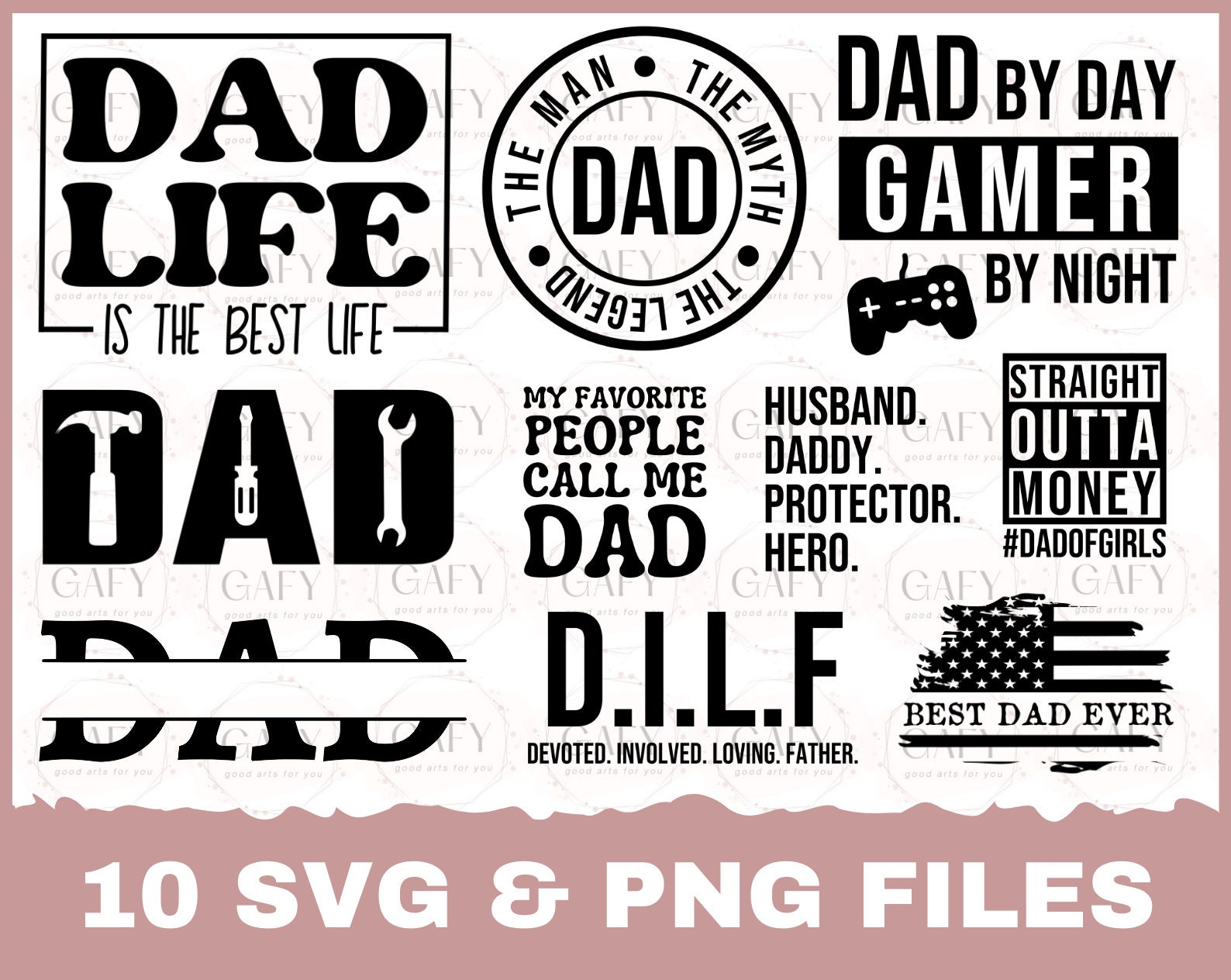 Fathers Day Svg Bundle, Dad Svg, Dad Life Svg, Dad Svg Bundle, Daddy ...