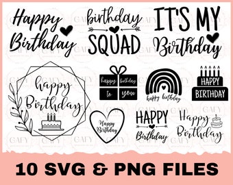 Het is mijn verjaardag SVG, verjaardag SVG, verjaardag meisje SVG, verjaardag shirt SVG, cadeau voor verjaardag SVG, hand-lettered design, cut-bestanden voor de Cricut