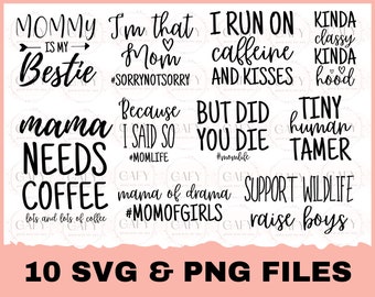 Mom SVG Bundle, Mom life svg, Mothers day gift svg, mom shirt svg, mom mode svg, Mother's Day svg, mom quotes svg for Cricut