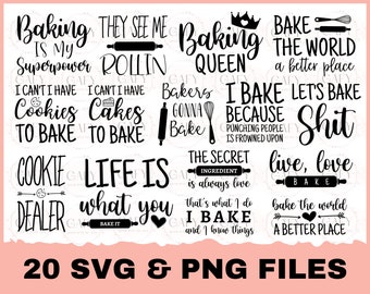 Baking SVG Bundle, Baking Saying svg Baking Queen SVG, Cut File, Cricut, Baking Quotes svg Silhouette, Clip art, Baking SVG, Kitchen svg