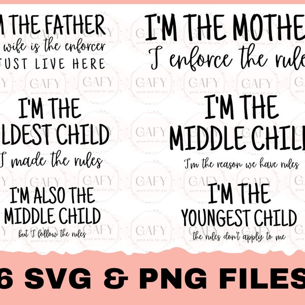 Family Rules SVG bundle, Family Shirts Iron On, family SVG, 4 siblings, siblings quote, Cricut Printable Digital Shirt, Cut File, Silhouette