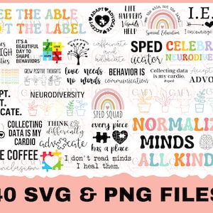 Sonderpädagogik SVG Bundle Design, Lehrer Bundle SVG-Datei für Cricut, SPED Shirt svg Bundle, beliebte Lehrer Digital Download