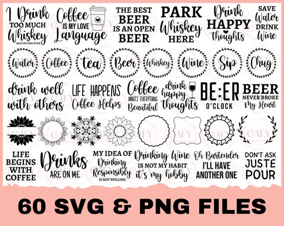Coaster Svg Bundle, Wine Saying Svg, Coffee Coaster Svg, Drink Coaster Svg, Beer Quote Svg, Coffee Svg, Floral Monogram Svg, Tea Svg, Wine