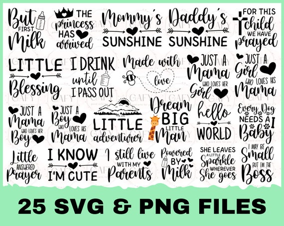 Baby SVG Bundle Baby SVG Cute Baby Sayings SVG Baby Quote | Etsy