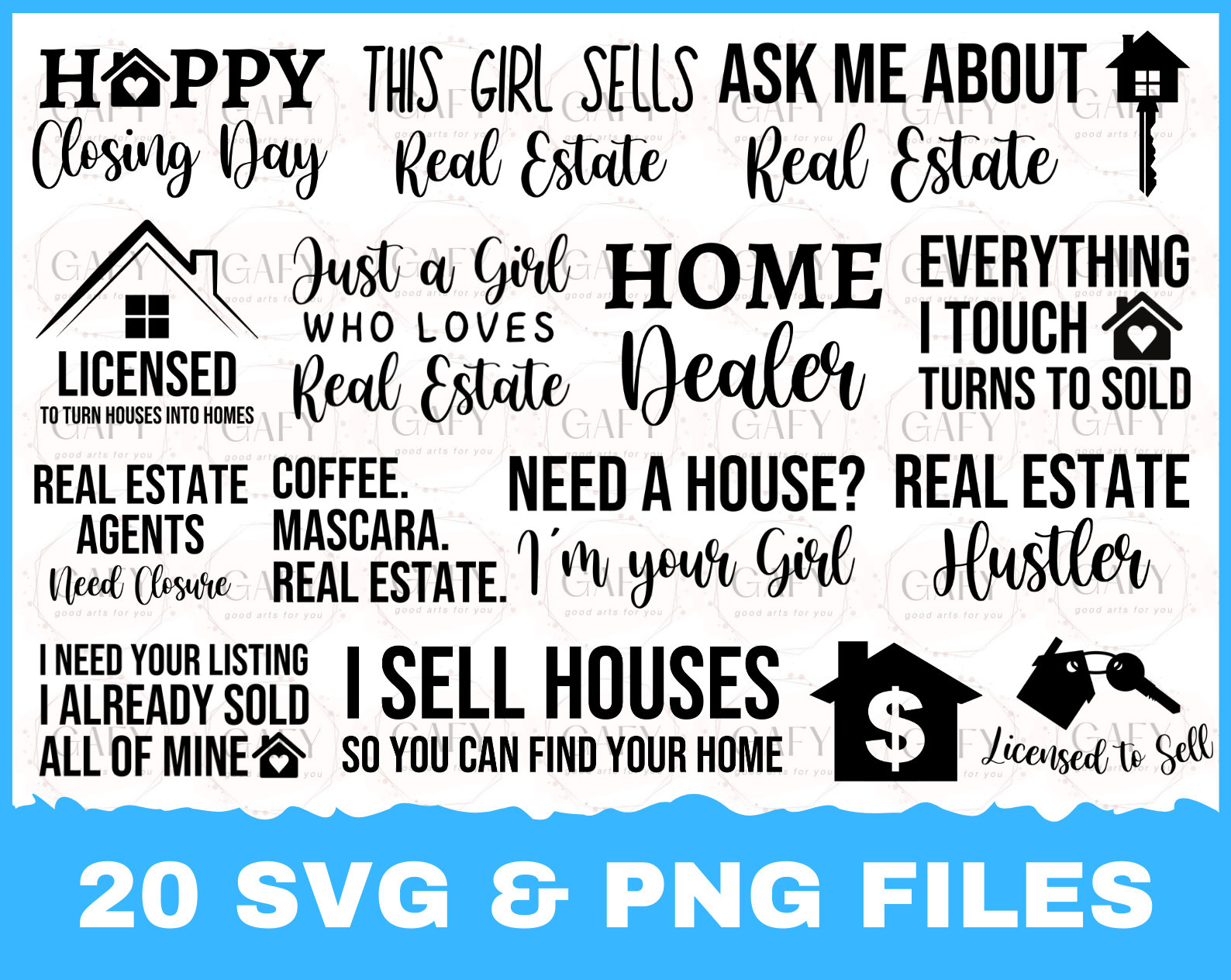 Simple Agent Svg Real Estate Agent SVG Bundle, SVG Cut File Bundle, Commercial Use SVG ...