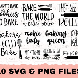 Baking SVG Bundle, Kitchen Saying, Kitchen Quote, Apron svg, Kitchen sign svg, baking saying svg, cooking svg, baking svg,Cricut File