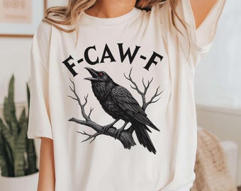 Raven Halloween png, Funny Gothic Raven Design, Crow Digital Art, Printable Bird Clipart, Dark Bird Humor png crow halloween
