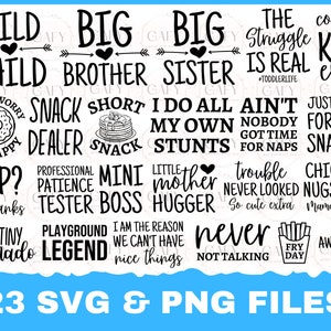 23 Toddler Svg Bundle, Funny Toddler Svg, Toddler Humor Svg, Kids Shirt Svg, Toddler Boy Svg, Toddler Girl Svg files, Family Svg, Funny Quotes Svg