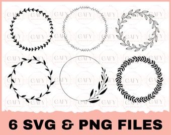 Wreath svg bundle circle svg bundle floral wreath svg heart laurel wreath svg wedding wreath svg wreath monogram svg circle frame