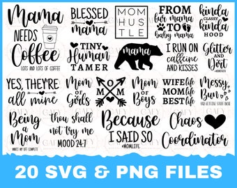 Mom svg bundle, Funny mom quotes svg, Mother svg bundle, Mummy svg, Mother svg, Quotes svg, Sayings svg, Mothers day svg, Svg bundle