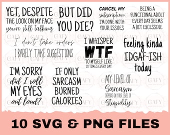Sarcasm Svg Bundle, Sarcastic Bundle Svg, Sarcastic Svg Bundle, Funny Svg Bundle, Sarcastic Sayings Svg Bundle, Sarcastic Quotes Svg