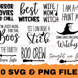 Halloween Svg Bundle, Halloween Vector, Sarcastic Svg Png, Silhouette, Cricut, Cameo, Digital, Funny Mom Svg, Witch Svg, Ghost Svg