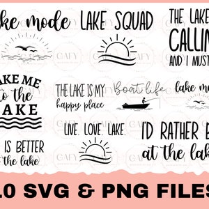 湖 SVG バンドル 湖での生活 SVG 名言 SVG 家族 SVG キャンプ SVG 釣り SVG 面白い名言 SVG 湖の家 SVG カット ファイル Cricut Cameo 旅行 SVG