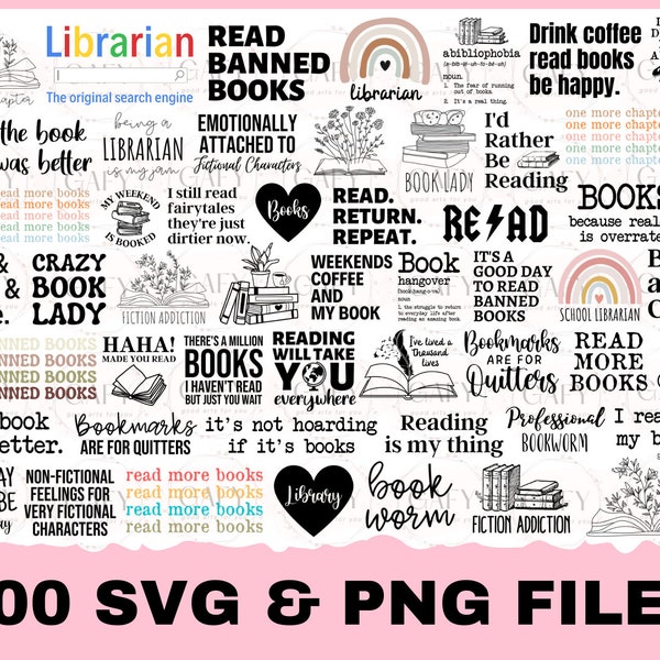Lecture SVG Bundle, livre Svg, livres SVG Bundle, livre amoureux svg coupe fichiers, livre citations SVG, bibliothèque Svg, livre amoureux svg Bundle, Cameo Cricut