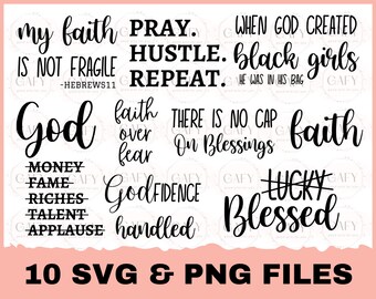 Gott SVG, Glaube SVG Bundle, Inspirational Big Bundle SVG-Datei für Cricut, Glaube Bundle SVG, religiöse Bundle, Inspirational SVG, Christian