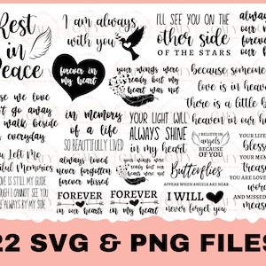 Memorial SVG bundel png Cut File Cricut Cameo kardinaal svg in liefdevolle herinnering svg je vleugels waren klaar svg christelijke svg herinnering svg
