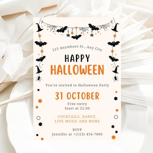 Halloween Party Invitation | Costume Party | Instant Download | Halloween Invitation | Spooky Halloween Party Invitation Birthday