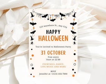 Halloween Party Invitation | Costume Party | Instant Download | Halloween Invitation | Spooky Halloween Party Invitation Birthday