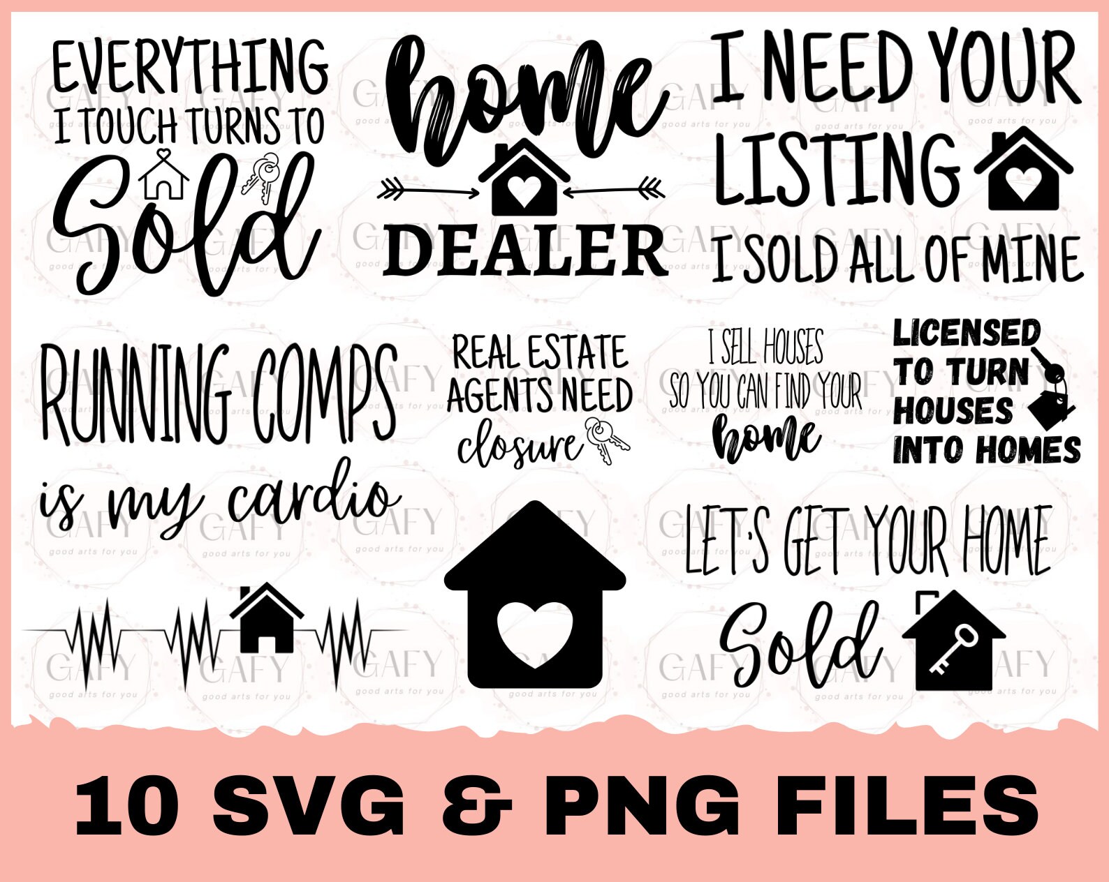 Simple Agent Svg Real Estate Agent SVG Bundle, SVG Cut File Bundle, Realtor SVG, Cricut ...