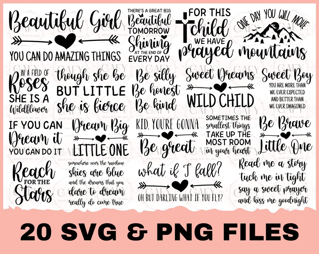 Rustic Kids Room SVG Bundle,kids Room Quotes Svg, Nursery Svg Bundle
