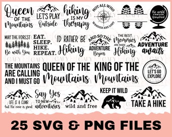 Big Hiking Svg Bundle, Hiking Shirt Svg, Hiking Quotes Svg, Nature Svg, Mountains Svg, Adventure, Holiday, Snow, Clipart, Cricut, Silhouette
