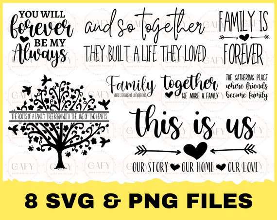 Familien SVG Bundle Familien svg Zitate Familien svg - Etsy.de