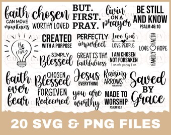 Christian Bundle Svg, Bible Verse Svg, Bible Quote svg, Religious SVG, Religion Sign, Psalm Bible Verse Printable, Christian svg, bible svg