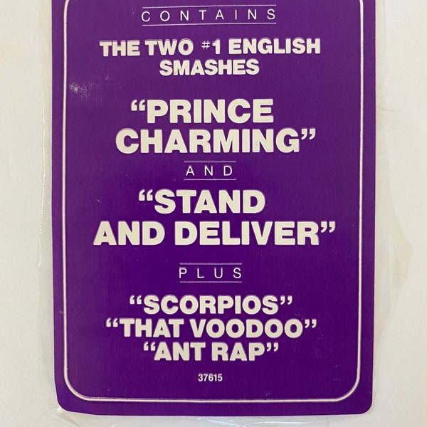 Originele vintage Adam Ant Prince charmante hype sticker 1981