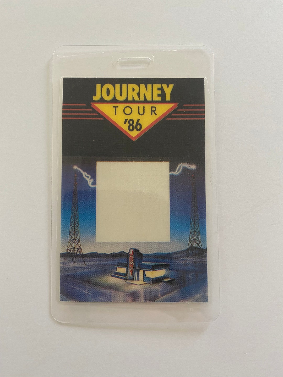 Journey Original Laminated Pass Raised on Radio Tour 1986 - Etsy