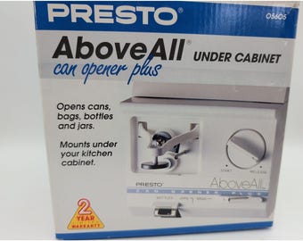 Presto Can Opener Under Cabinet Electric Above All Plus 05605 White New Open Box