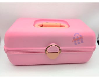 Vintage 90s Caboodles Makeup Case Tray Storage Pink Model# 2602