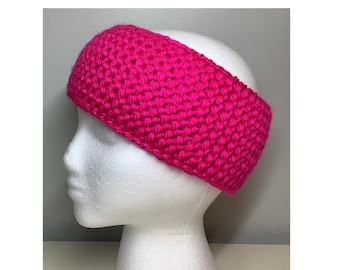 Women's Headband Ear Warmer Loom Knit Pattern Instructions Easy Beginner Level Gift