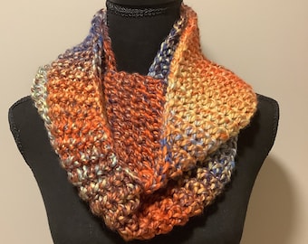 Loom Knit Infinity Scarf Pattern Instructions Easy Beginner Level Gift Women's Men's Unisex