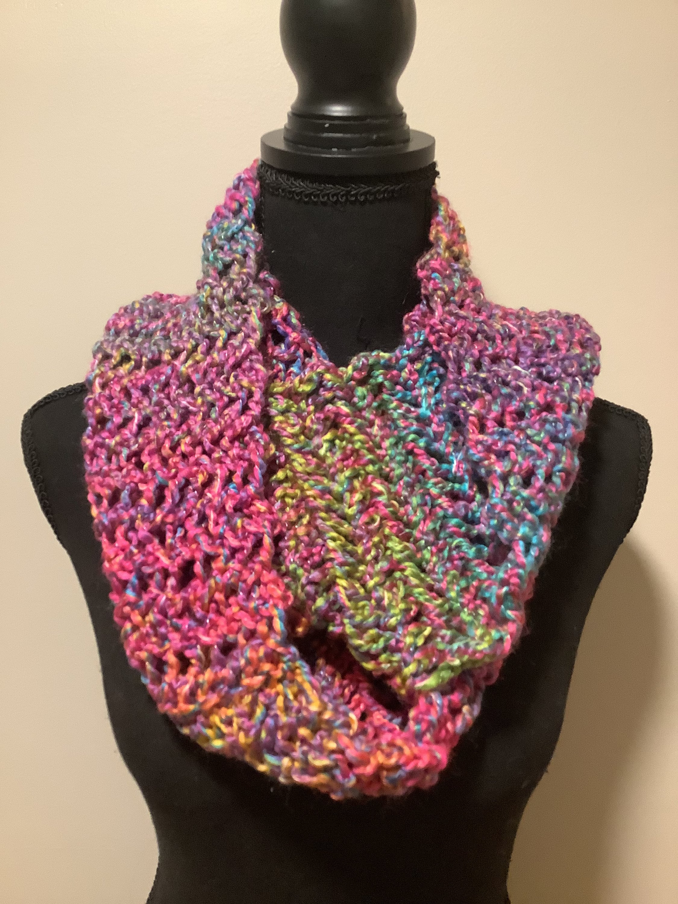 Loom Knit Infinity Scarf Pattern Instructions Easy Beginner Etsy