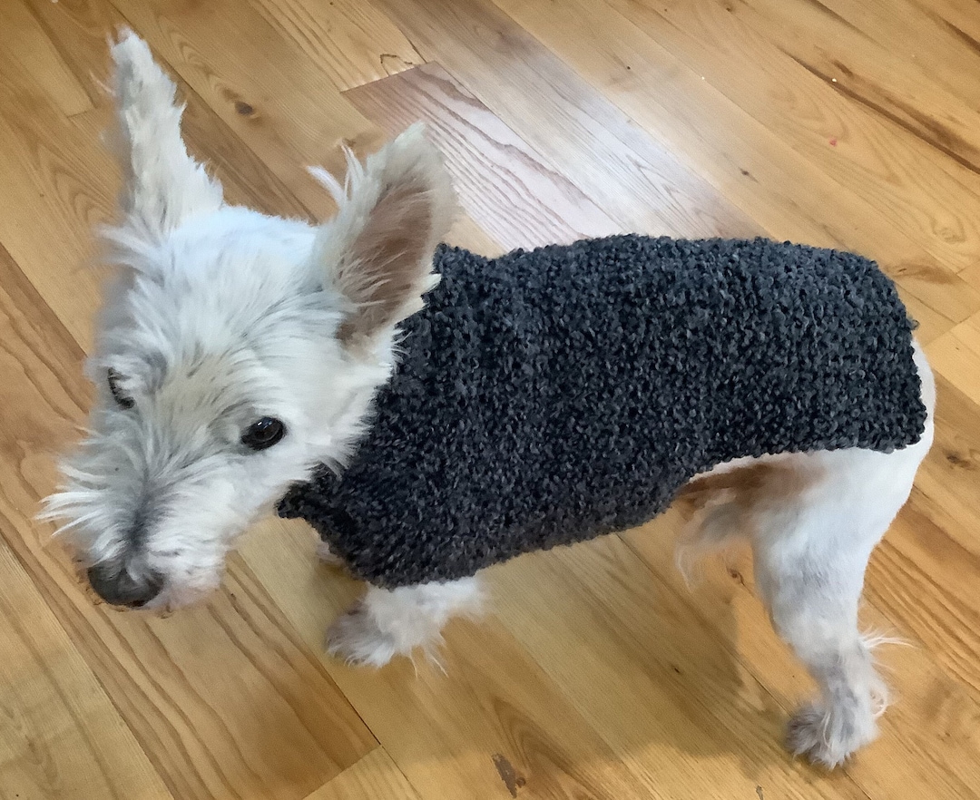 Dog Sweater Loom Knit Pattern Easy Beginner Level Instructions With