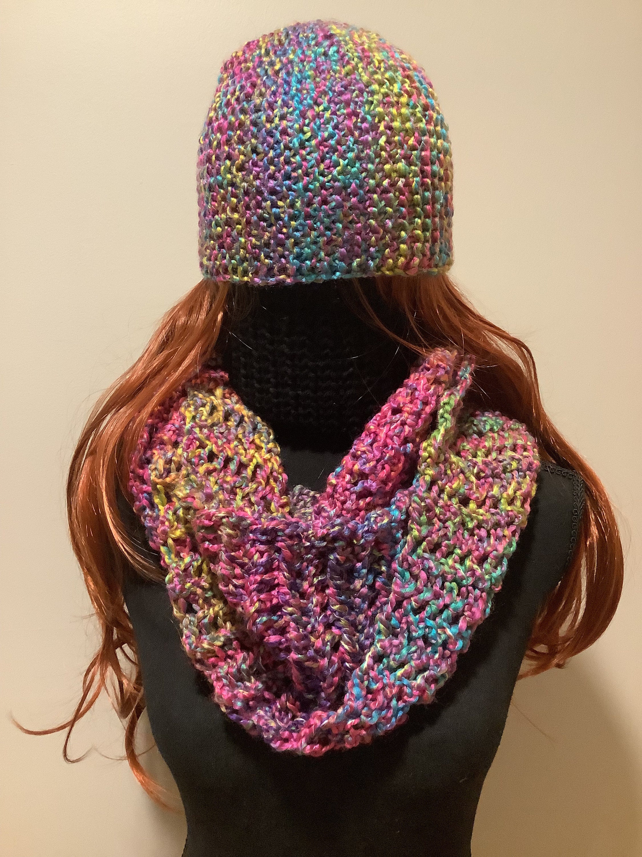 Loom Knit Infinity Scarf Pattern Instructions Easy Beginner - Etsy