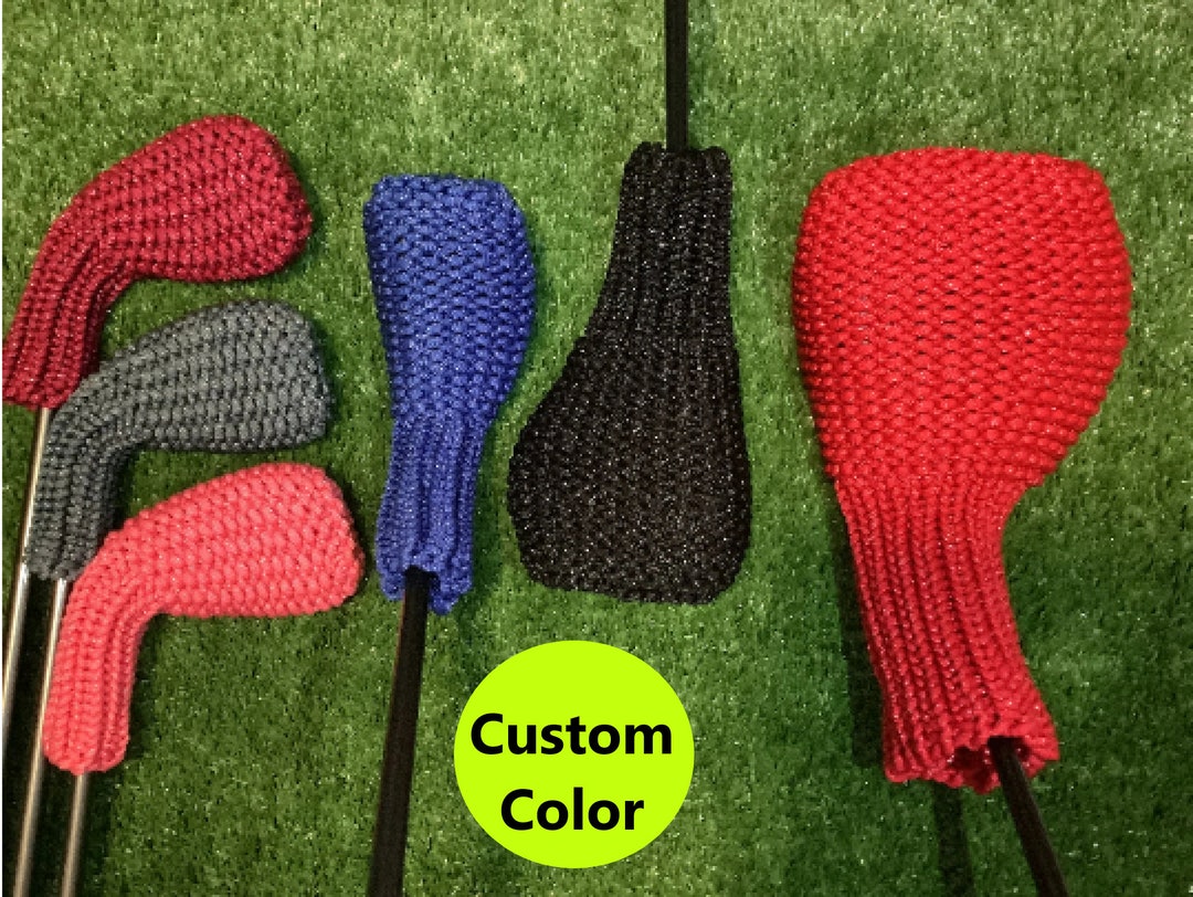 Clean Shot Headcovers Custom Color Golf Club Headcover Knit Head Covers for Irons, Wedges