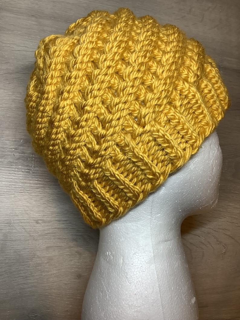 Loom Knit Spiral Hat Pattern Instructions Easy Beginner Level Etsy