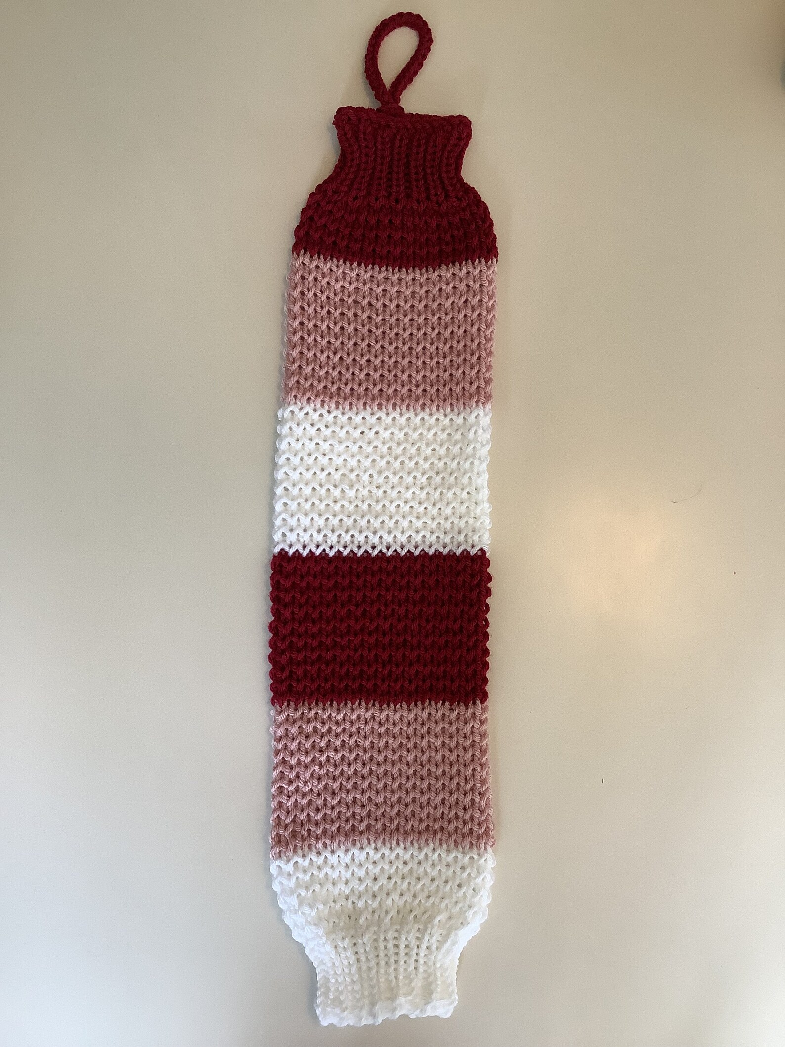 Loom Knit Grocery Bag Holder Pattern Instructions Easy Etsy