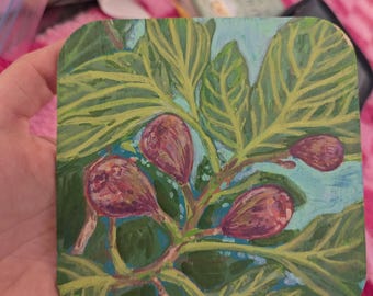 fig.SAISON - Acrylmarker auf Holz.