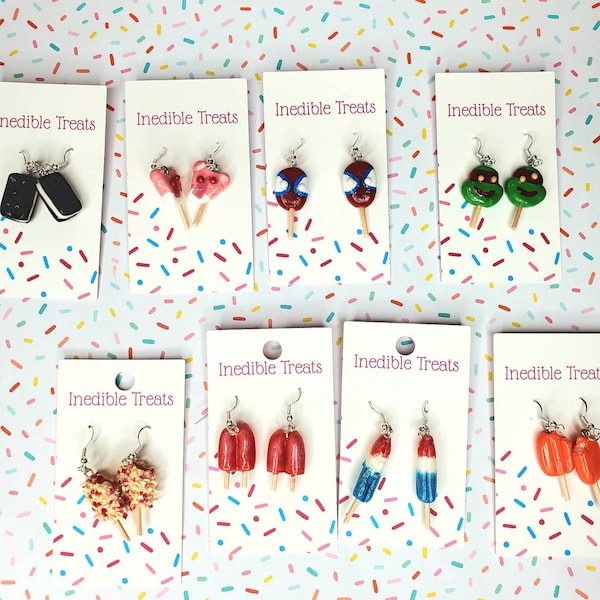 Ice Cream Truck Collection | Popsicle Earrings | Ice cream earrings