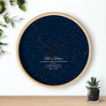 Personalized Star Map Wall Clock | Anniversary Gift