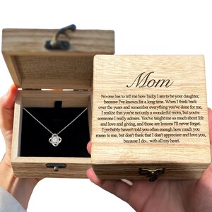 Presente especial da mãe, da filha, filho para a mãe, colar com caixa de presente para a mãe, presentes personalizados para o dia das mães, ideias exclusivas, joias