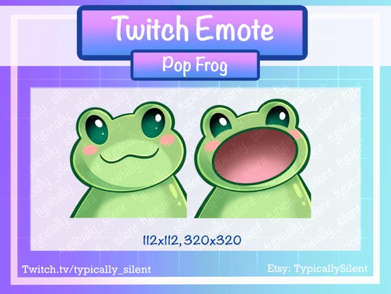 Cute Animated Frog Emote for Twitch & Discord, Pop Frog, Ribbit Hop Froggy  Emotes -  Canada