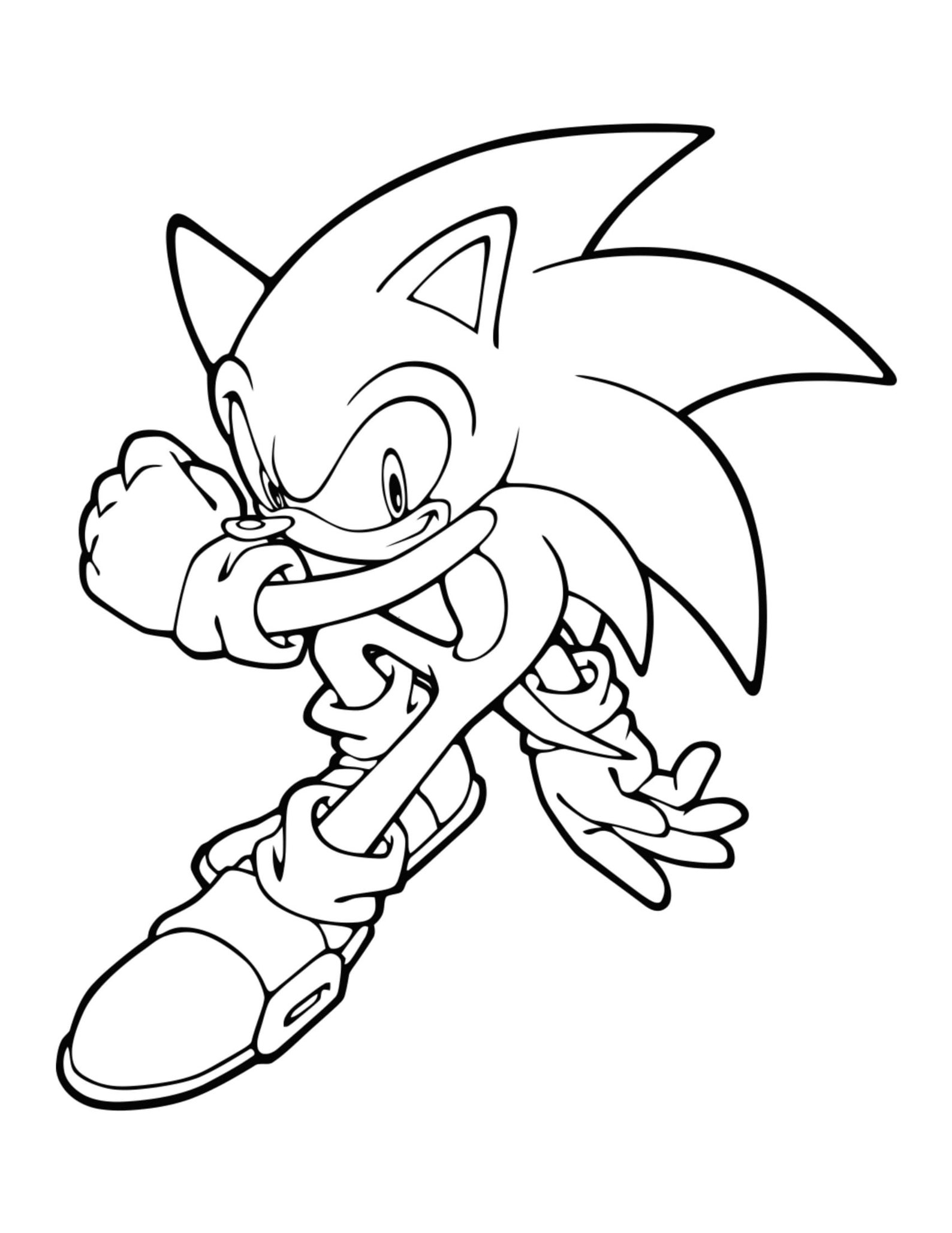 Sonic Colouring/Coloring Pages children's and adults - Etsy Polska