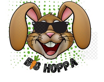 EASTER Bunny Big Hoppa | Digital Download PNG | Easter PNG