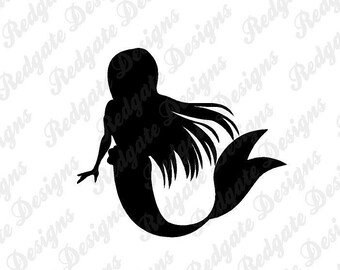 Mermaid 2 Vinyl Decal for Car, Truck, Van, Window, Phone, Laptop any non porous smooth surface. Various Sizes & Colors.